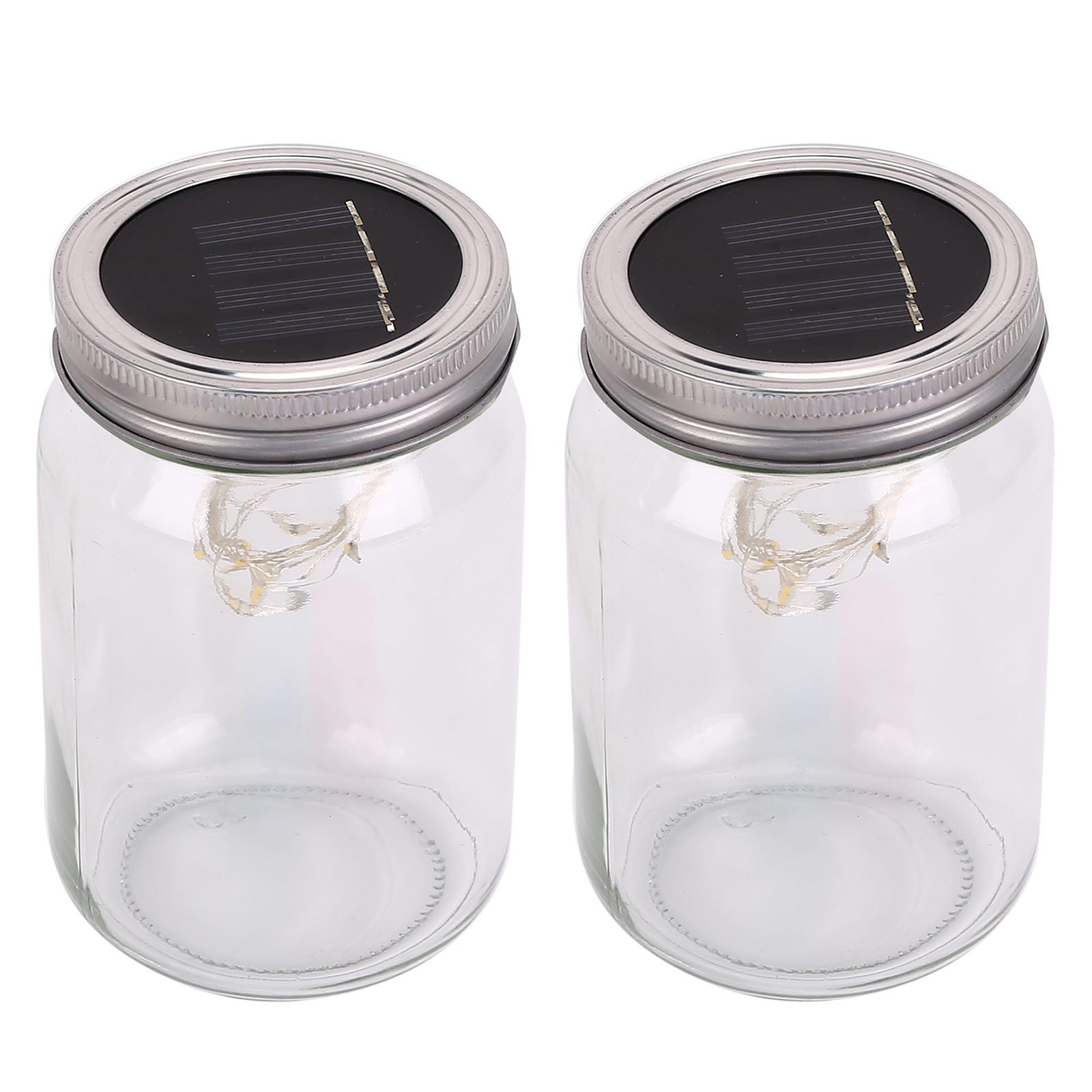 

2pcs Solar Fairy Lantern Light Hanging Mason Jar Lamp DIY String Lights (A), 501 Original