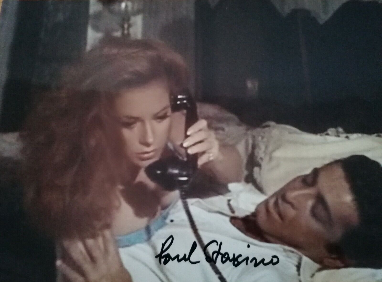 PAUL STASSINO SIGNED COLOUR 8 x 10 1965 JAMES BOND FILM THUNDERBALL Photo Poster painting