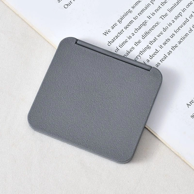 Small Mirror Carry-on Mini Makeup Mirror Double-sided Portable Student Dormitory Handheld Folding Mirror Household Female