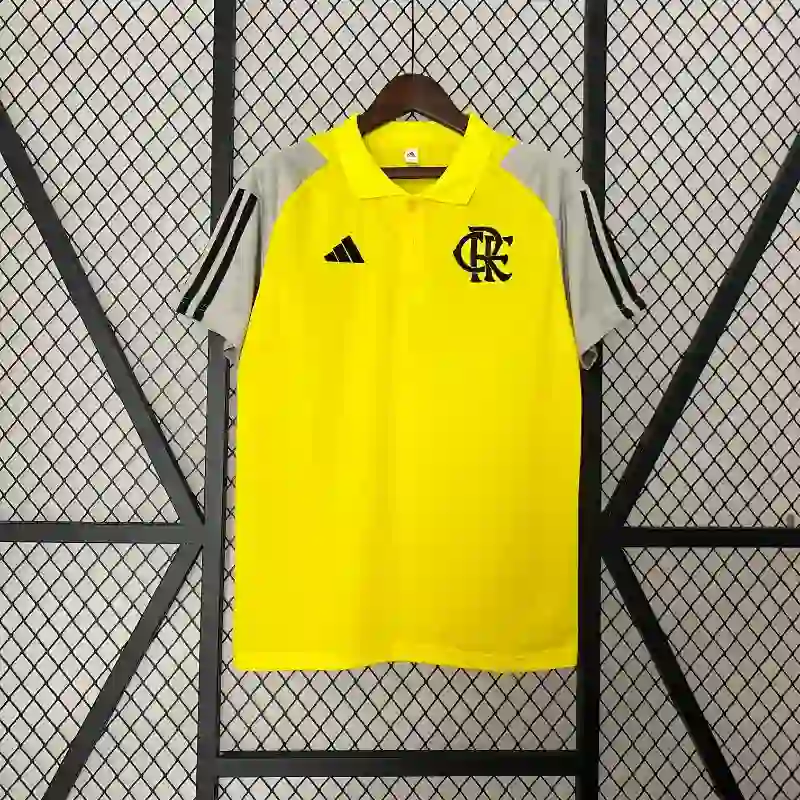 24/25 Flamengo Yellow Polo Shirt