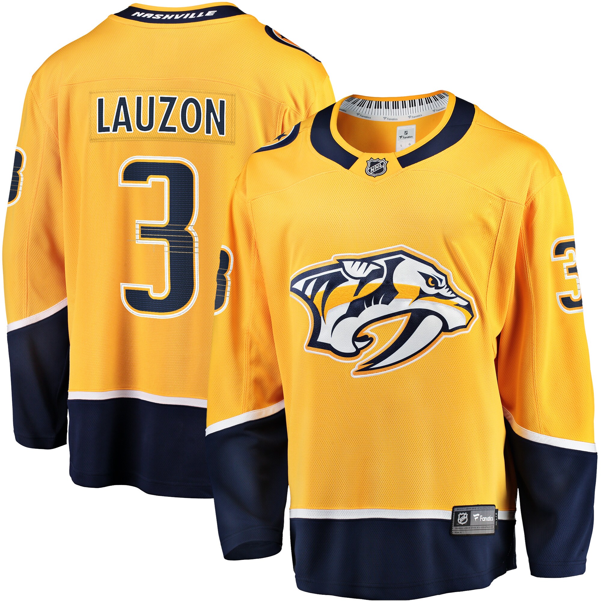 Jeremy Lauzon Nashville Predators Fanatics Home Breakaway   Jersey &ndash; Gold mysite