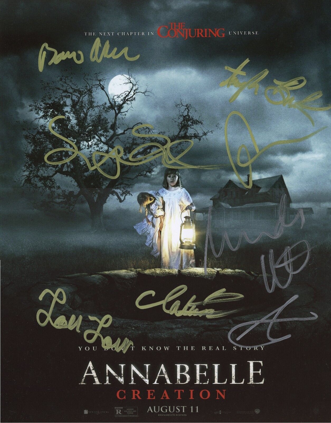 ~ANNABELLE:CREATION Cast(x8) Authentic Hand-Signed Talitha Bateman