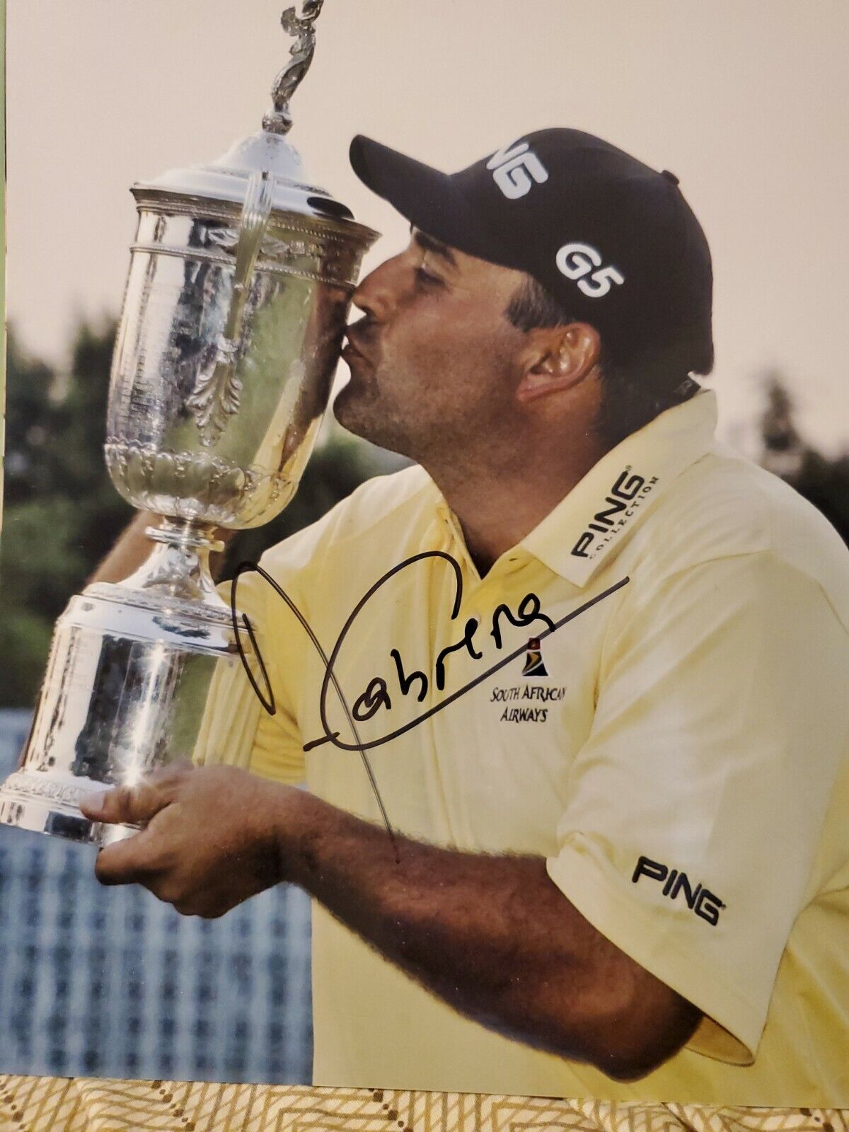 Angel Cabrera autographed 8x10 Photo Poster painting 2009 Masters Champ 2007 US Open