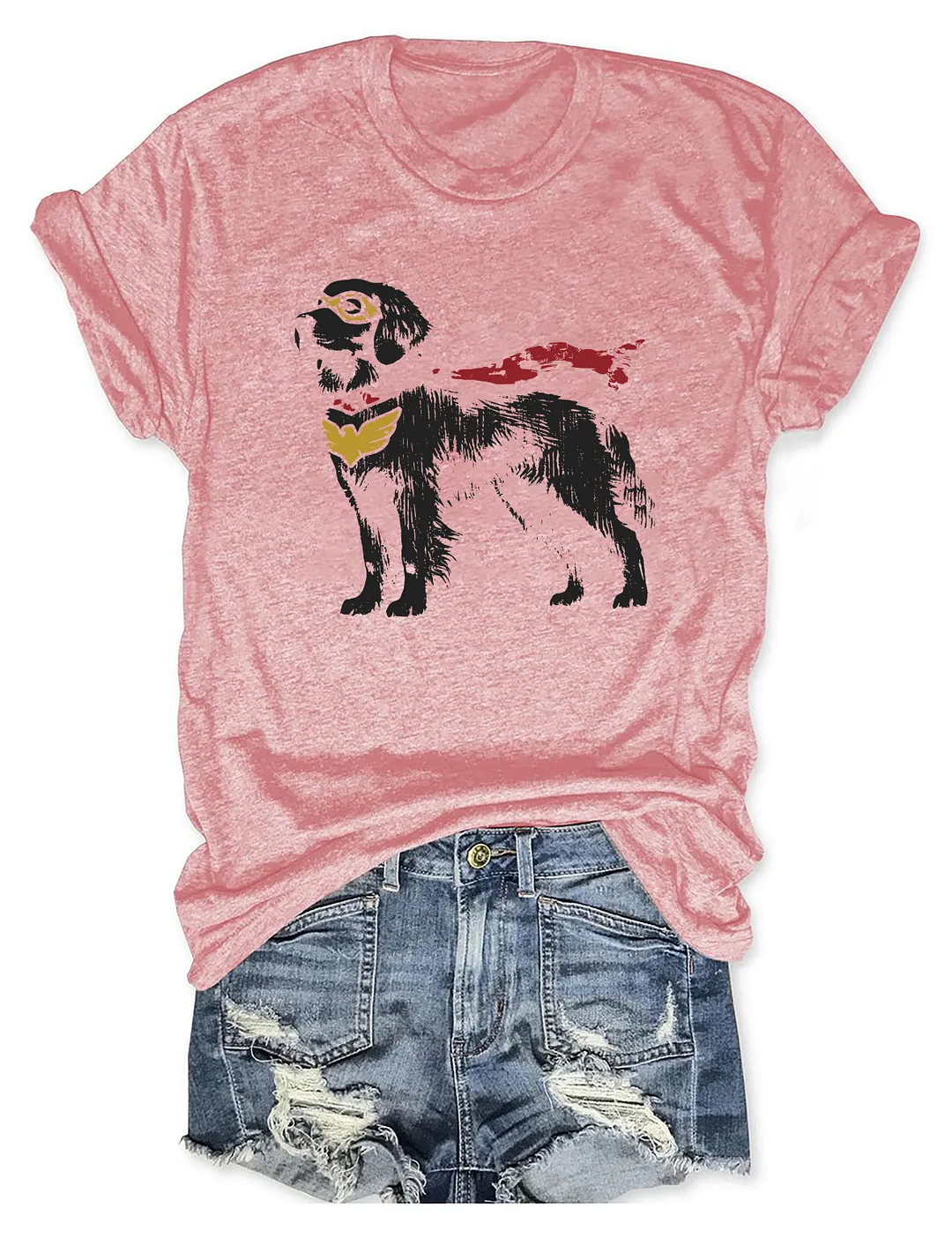 Golden Retriever Superhero T-shirt