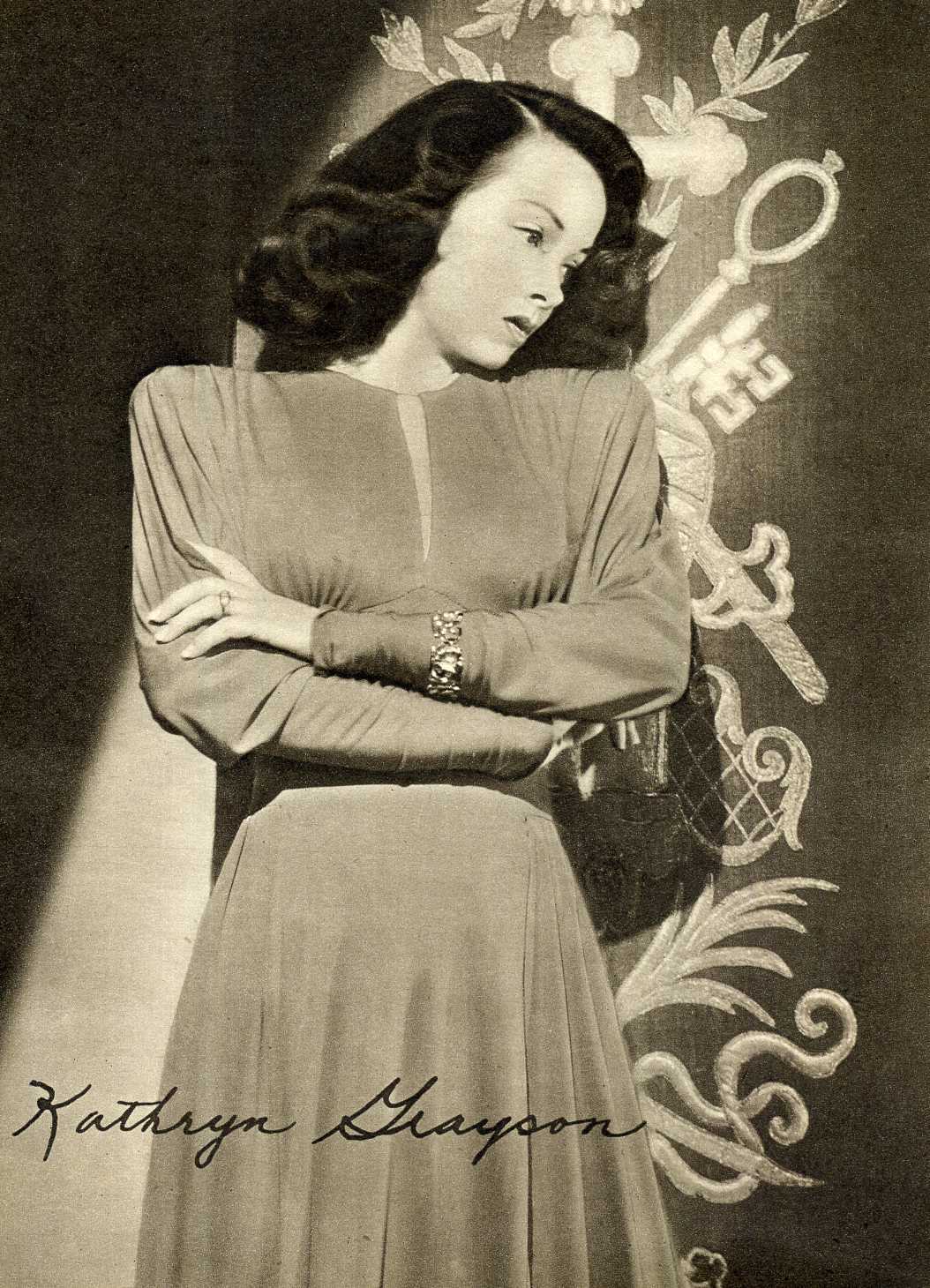 KATHRYN GRAYSON Signed Photo Poster paintinggraph - Film Star Actress & Singer - preprint