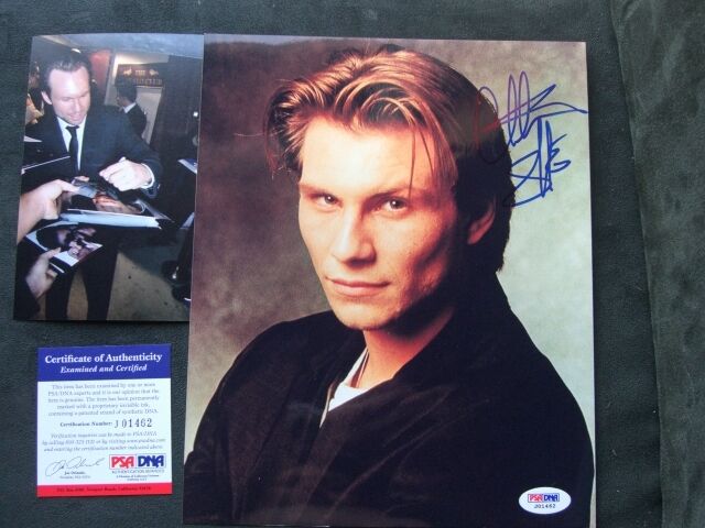 Christian Slater Hot! signed 8x10 PSA/DNA PROOF!!