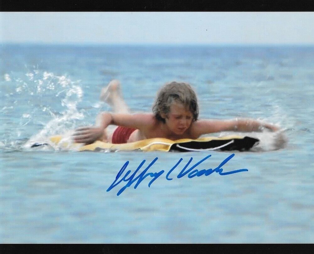 * JEFFREY VOORHEES * signed 8x10 Photo Poster painting * JAWS * PROOF * * 8