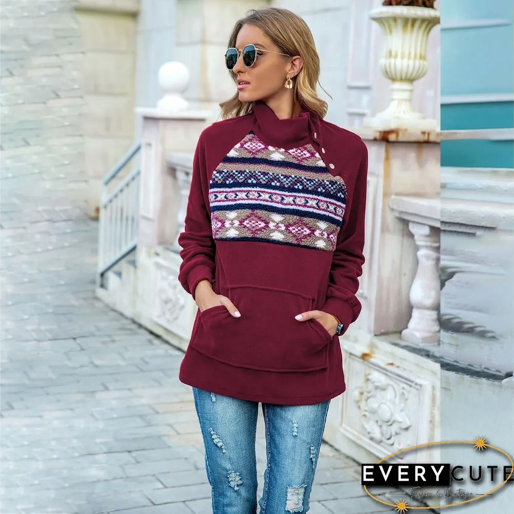 Autumn Long Sleeve Chic Pattern Top