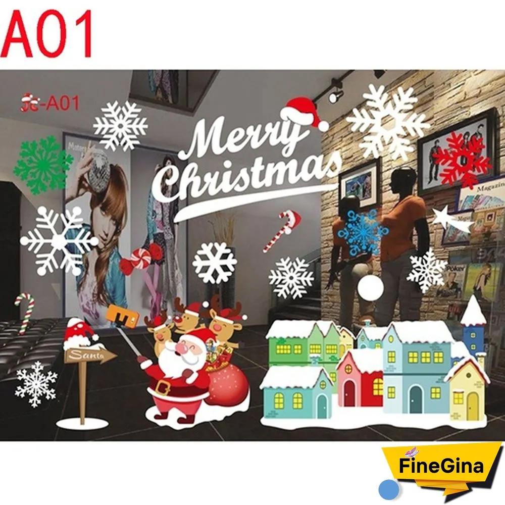 Christmas Decoration Glueless Static Window Sticker