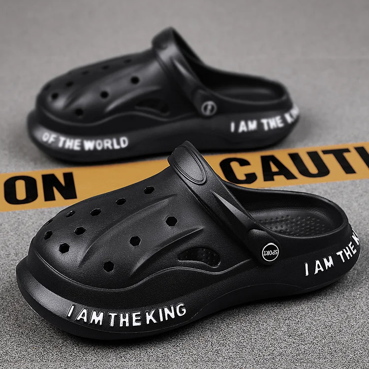 Vitpie Men Clogs Sandals Summer Outdoor Slippers Beach Aqua Shoes Men Slip On FlipFlops Garden Sandals Casual Shoes Water Shoe