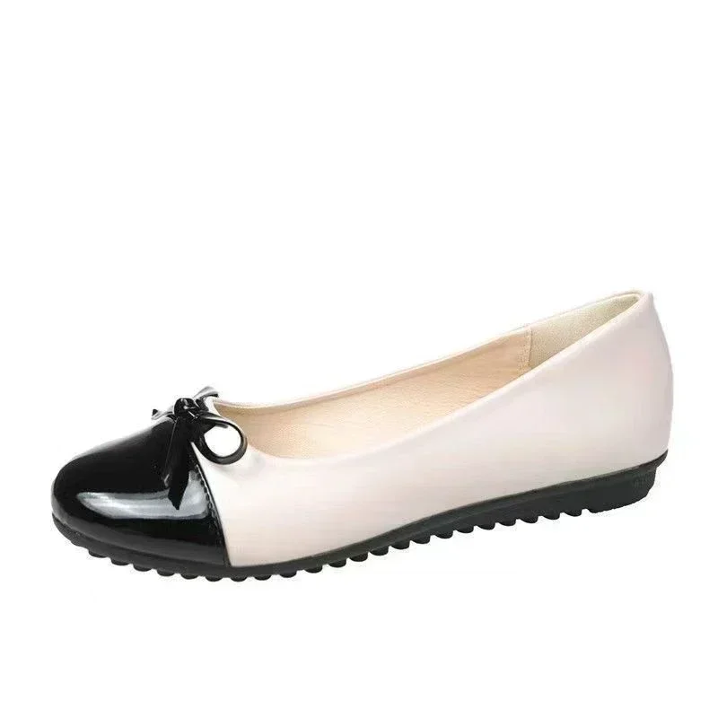 Sheltontires popular women's shoes Women Shoes Slip-on Female Flats Autumn Casual Comfortable Bean Flat Shoes Butterfly-knot Shallow Shoes Ladies Zapatillas Mujer
