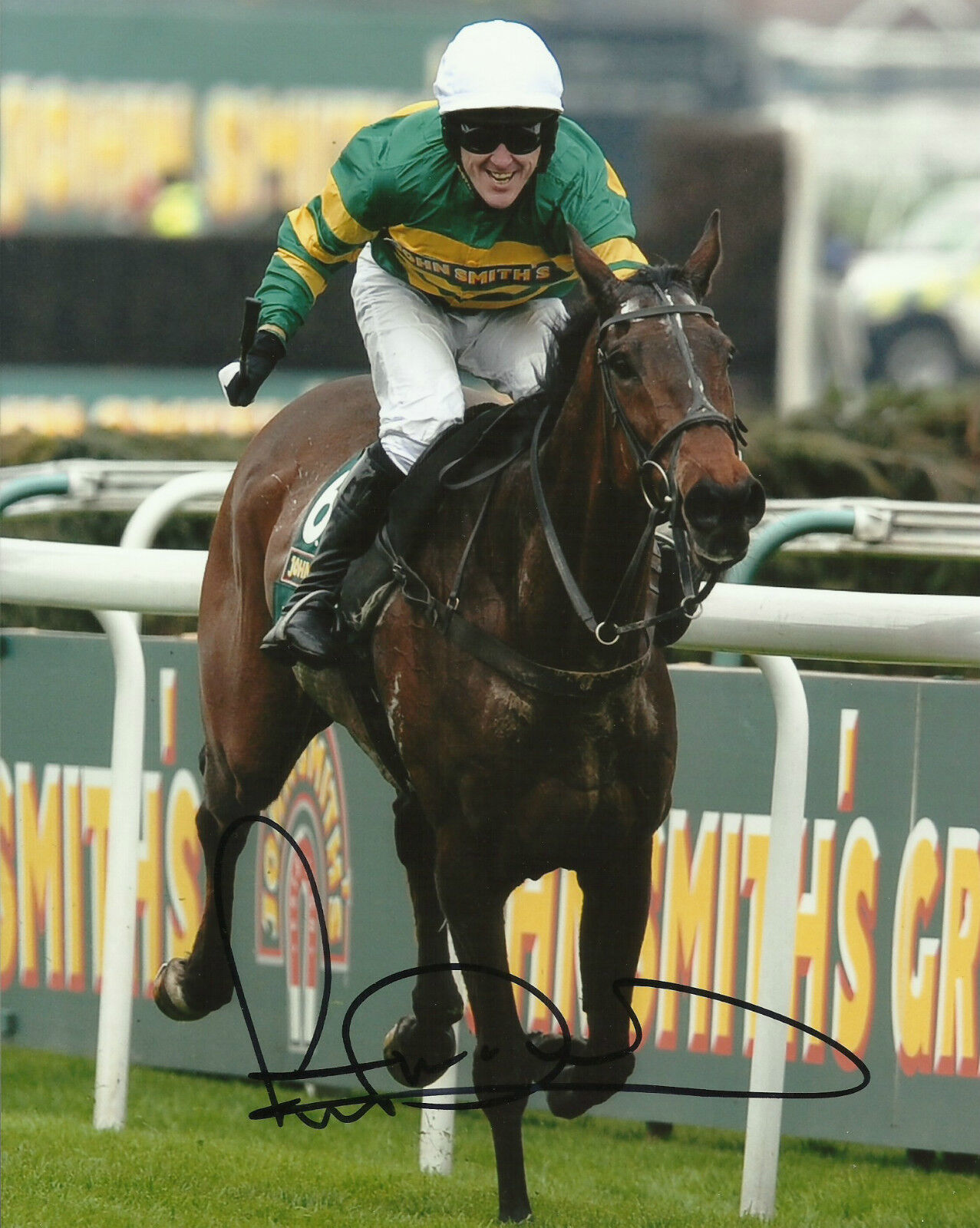 AP McCoy Genuine Hand Signed 10X8 Photo Poster painting Autograph Grand National Winner COA (B)