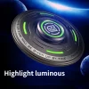 UFO Alloy Fingertip Gyroscope Luminous Desktop Finger Silent Gyroscope Youth Anti-Stress Metal Toy