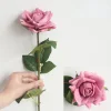Luxe Real Touch Moisture Large Single Stem 12cm Rose Artificial Flower