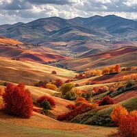 Golden Autumn Fields - Diamond Painting