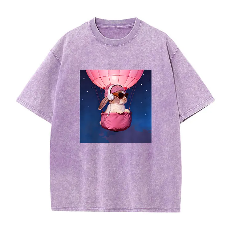 Bunny The Rabbit Retro Washed T-Shirt
