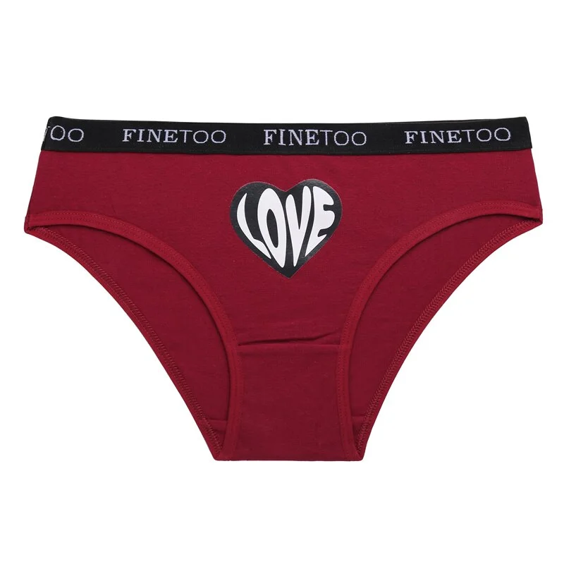 Front Heart Pattern Panties Women Cotton Underwear Sexy Briefs Panties Female Underpants Intimates Lingerie Ladies Cotton Pantys