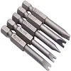 5pcs 50mm U4-U8 S2 Alloy Steel Magnetic U Shaped Electric Screwdriver Bits