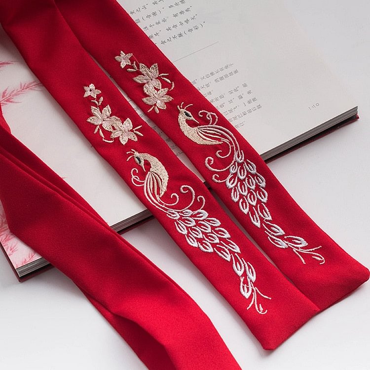 Ancient  Oriental Style Hair Ribbon - Gotamochi Kawaii Shop, Kawaii Clothes