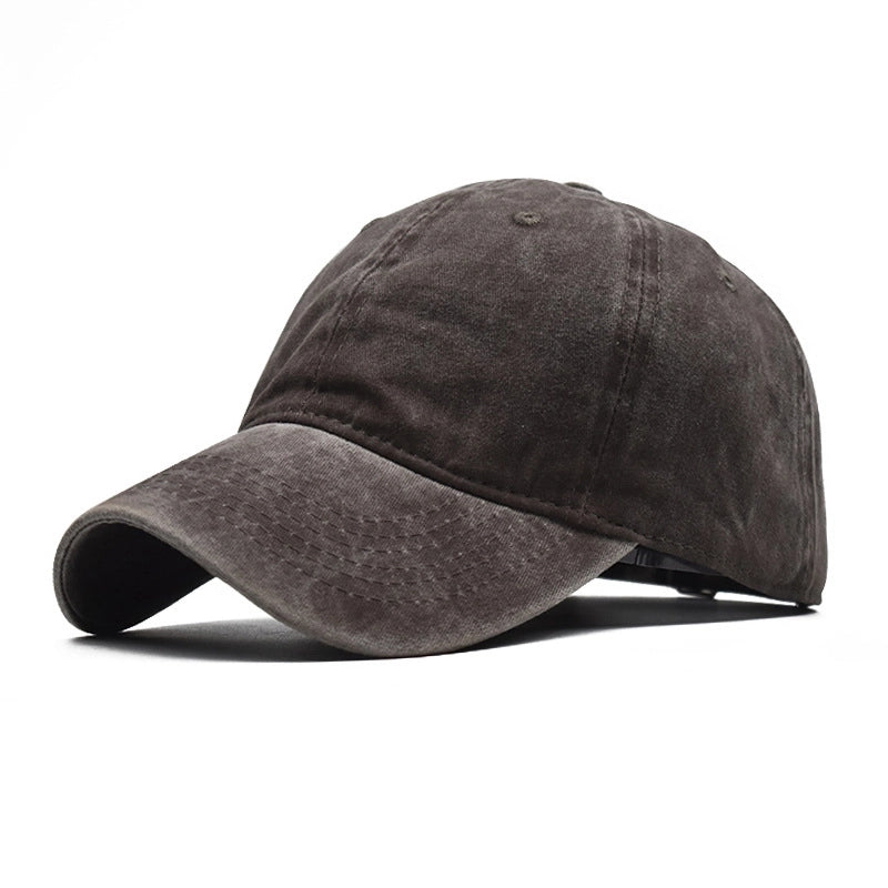 Unisex Retro Solid Color Flat Eaves Baseball Cap
