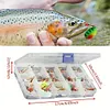 30pcs Metal Spoon Spinner Fishing Lure Artificial Bait for Bass Trout Perch Pike