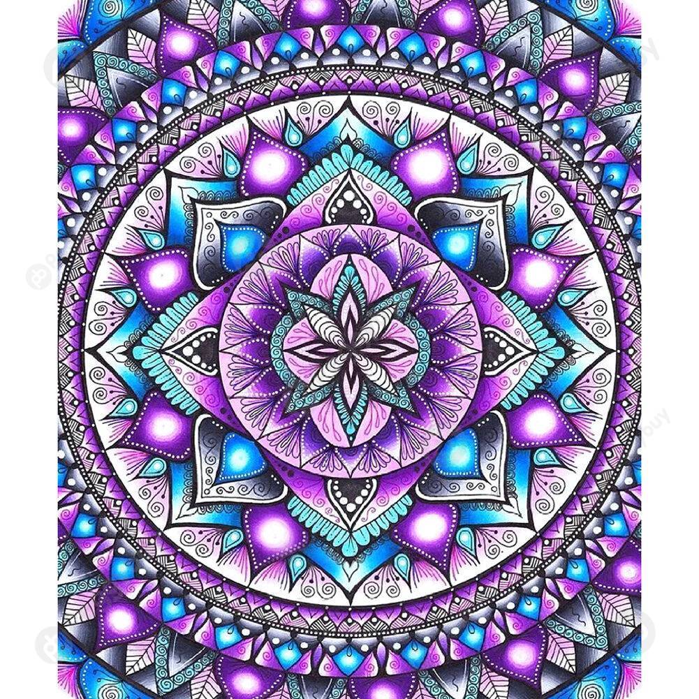 

Purple Mandala - Round Drill Diamond Painting - 30*35CM, 501 Original