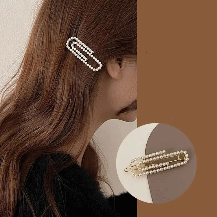 UsmallLifes King-pinza de papel con perlas para niña, clip lateral para el pelo, tocado, 2021 ELCNEPAL