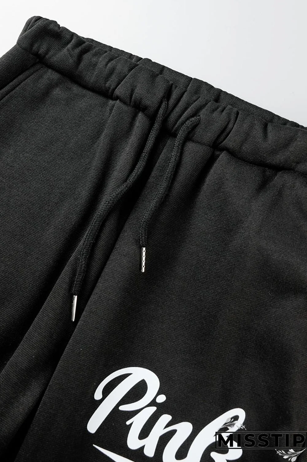 Brown Casual Letter Print Basic Hooded Collar Long Sleeve Two Pieces