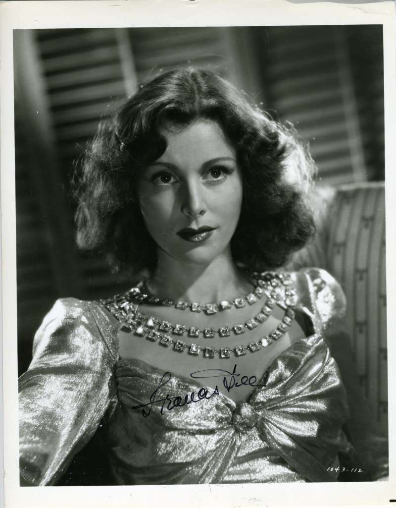 Frances Dee Psa Dna Coa Hand Signed 8x10 Photo Poster painting Autograph Authenticated