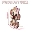 Glasses Holder for Table Decor Crystal Drill Handmade Wood Monkey DIY Diamond Art Special Shaped Glasses Holder for Table Decor Crystal Drill