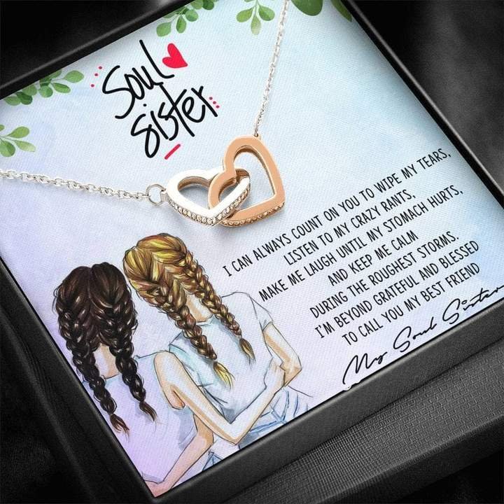"Soul Sister" Joined Hearts Necklace for Friends