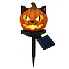 Solar Powered Pumpkin Halloween Stake Light Outdoor Waterproof LED Lamp