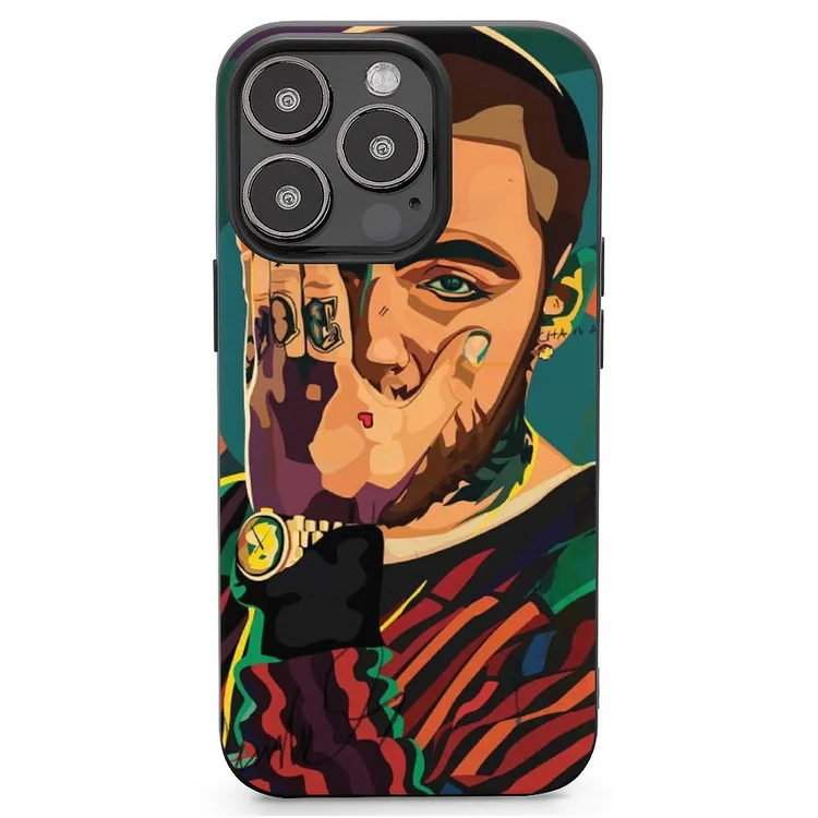 Mac Miller Design Mobile Phone Case Shell For IPhone 13 and iPhone14 Pro Max and IPhone 15 Plus Case - Heather Prints Shirts