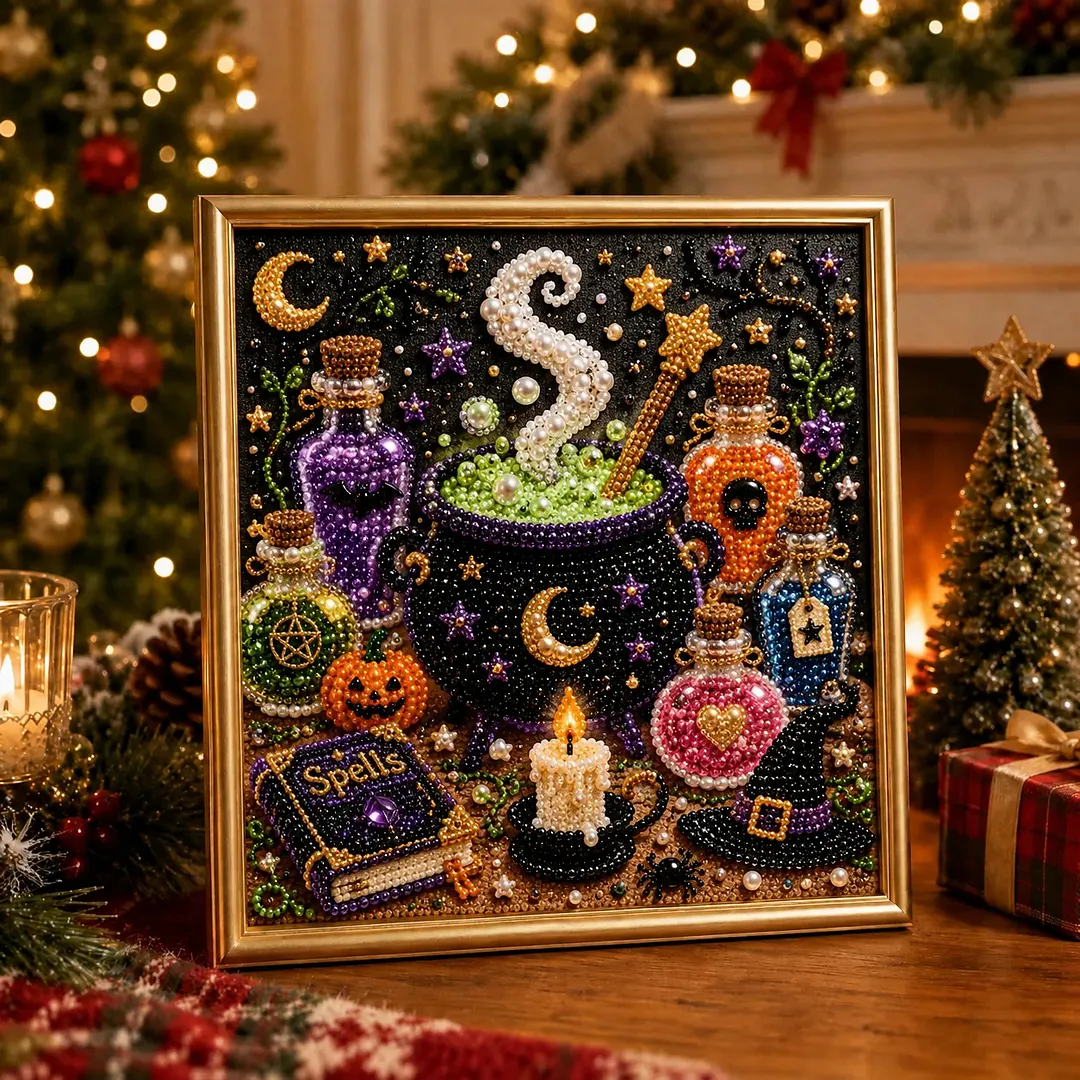 🔥 Last Day 75% OFF &ndash; 👻✨ Halloween Pearl Art DIY Kit &ndash; Turn Tiny Pearls into Spooky-Cute Magic
