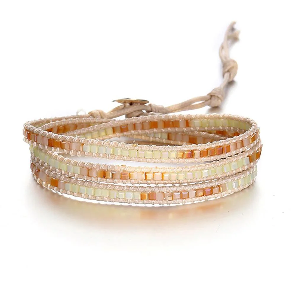 Wrap Around Bohemian Beaded Bracelet