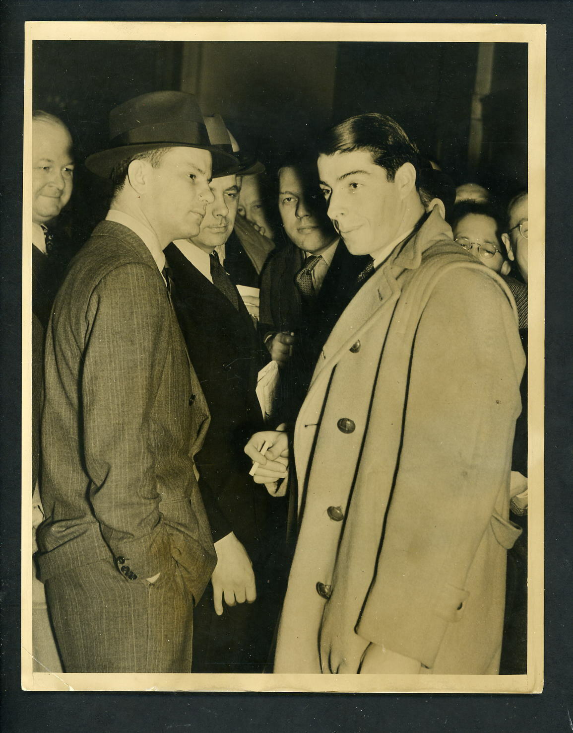 Joe DiMaggio no contract with Colonel Ruppert 1938 Press Photo Poster painting New York Yankees