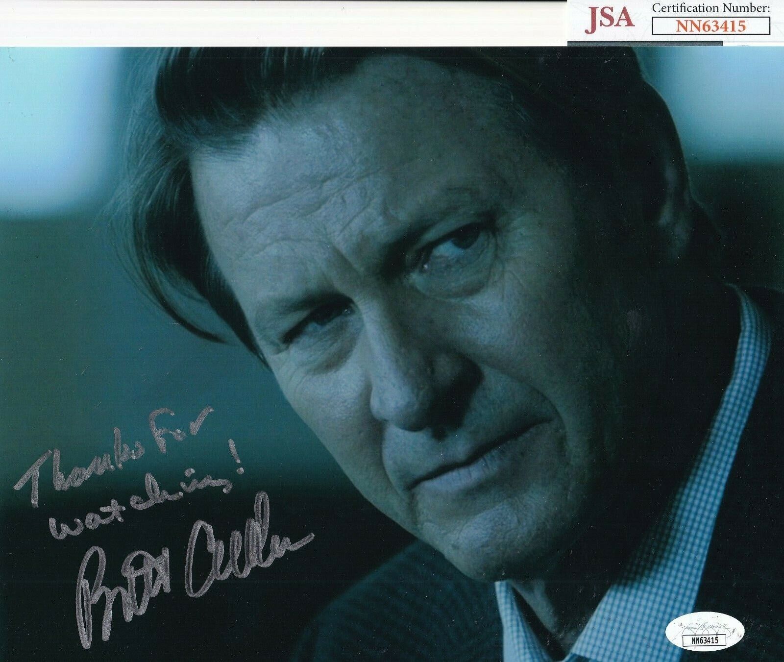 BRETT CULLEN signed (THE DARK KNIGHT) Joker Movie 8X10 Photo Poster painting JSA NN63415