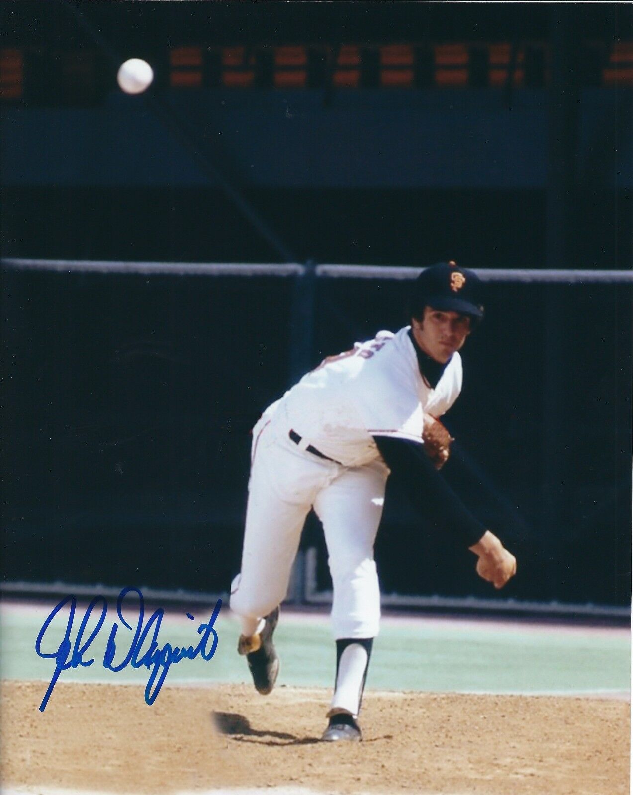 Signed 8x10 JOHN D'ACQUISTO San Francisco Giants Photo Poster painting - COA