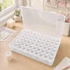 60Round Bottles No Insert Diamond Painting Containers Multi Purpose Portable Plastic Case Box with Stickers & Compartments Arts Crafts Storage Bottle for Hardware Rhinestone (60pcs-no)