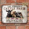 Personalized Names：Cattle Relax - Vintage Metal Tin Signs/Wooden Signs