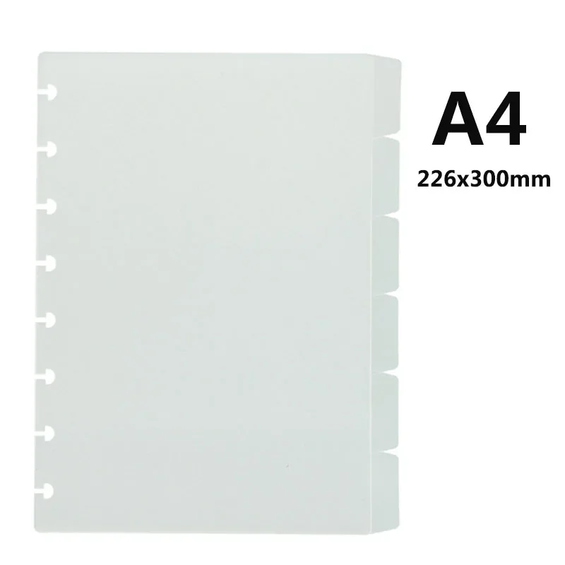 Fromthenon Discbound Notebook Dividers A5A6 A4 Mushroom Hole Planner Inserts Index Pages Diary Cover Office Stationery