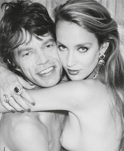 MICK JAGGER & JERRY HALL Model Photo Poster paintinggraph - The Rolling Stones - reprint