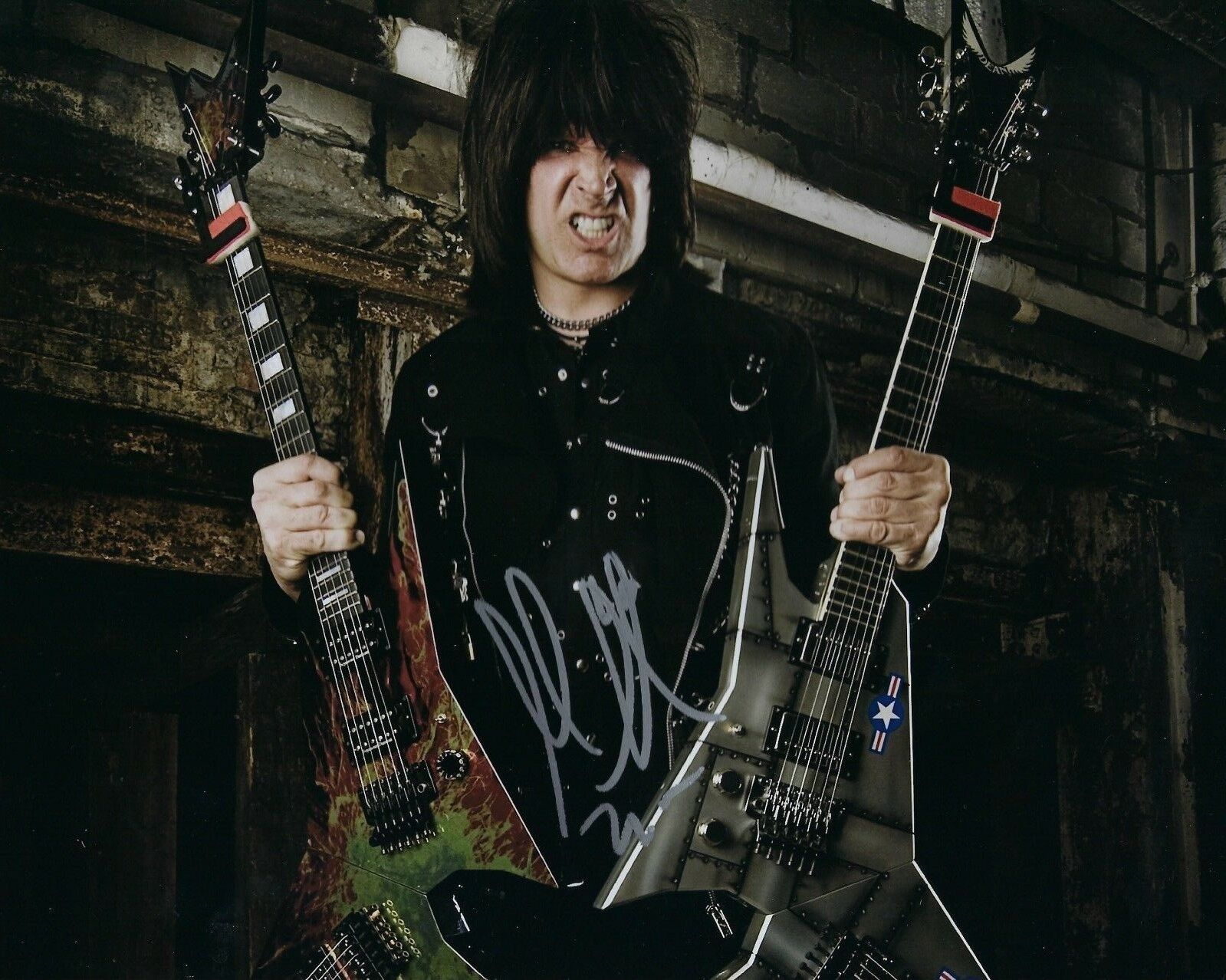 GFA Nitro Band Guitarist * MICHAEL ANGELO BATIO * Signed 8x10 Photo Poster painting PROOF M7 COA