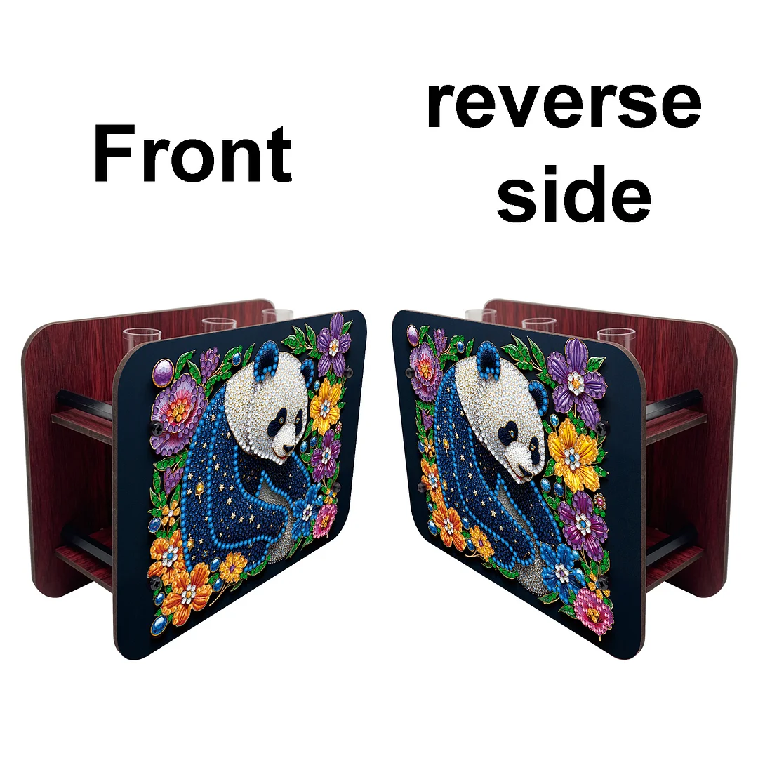 Gem Panda DIY Diamond Painting Wooden Tube Vase for Adults Gift Idea Home Decor