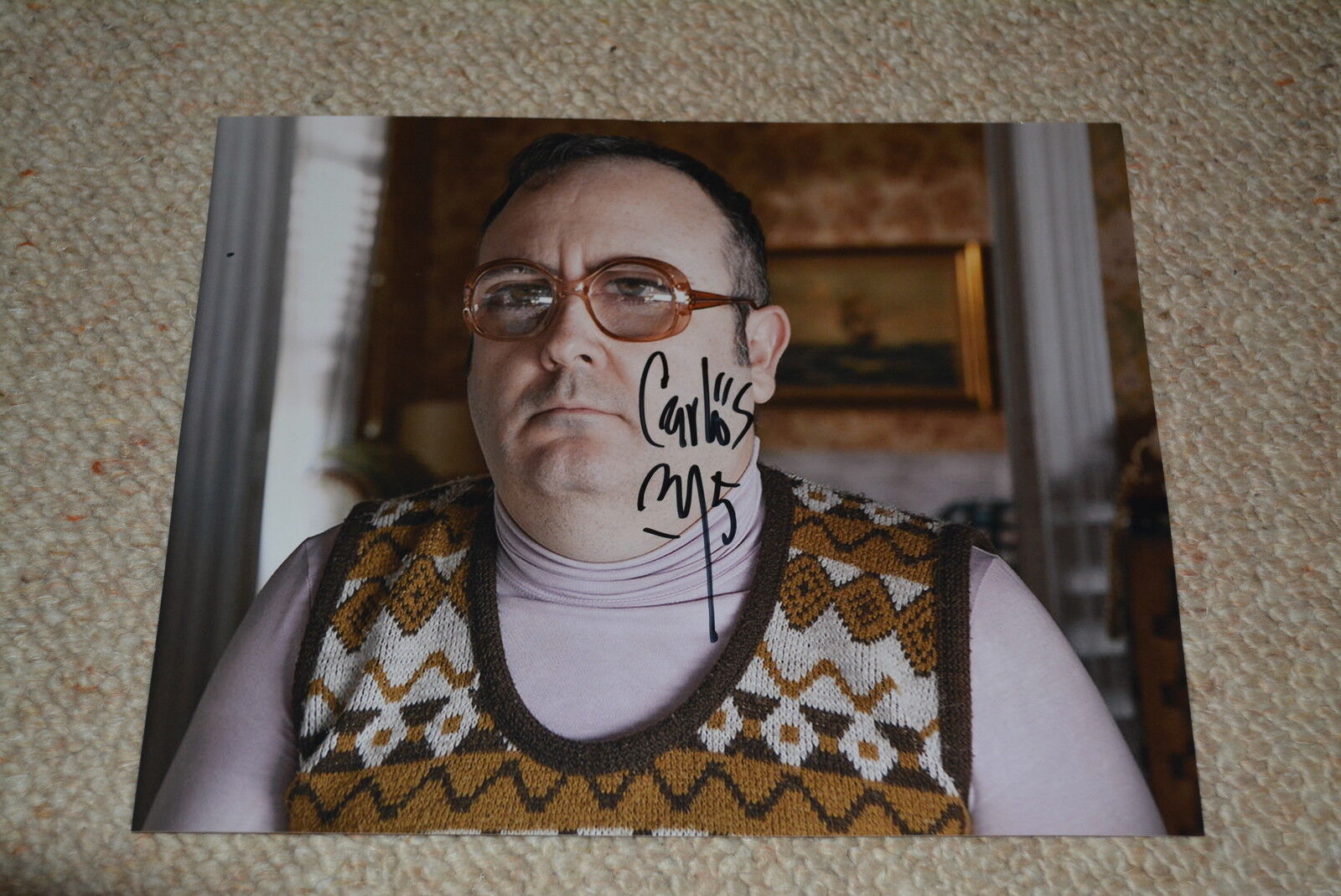 CARLOS ARECES signed autograph In Person 8x10 inch (20x25 cm) SPANISH ACTOR