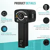 40SHC PRO Retro Handheld Fill Light, Dual-Color COB Video Light, Professional Photography Light, 8 Lighting Effects, Built-in Battery, Type-C Charging, Suitable for Smartphones and Cameras