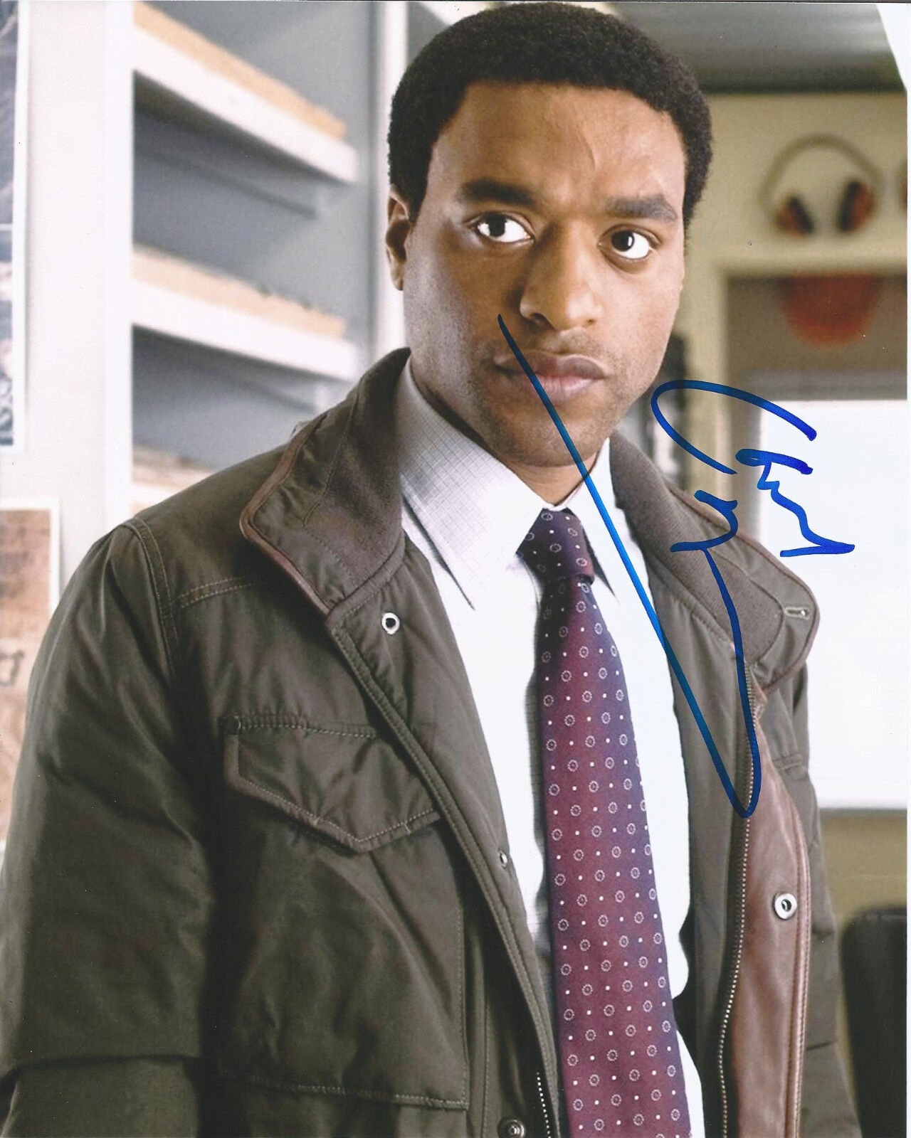 ACTOR CHIWETEL OJIOFOR SIGNED FOUR BROTHERS 8X10 Photo Poster painting W/COA 12 YEARS A SLAVE B