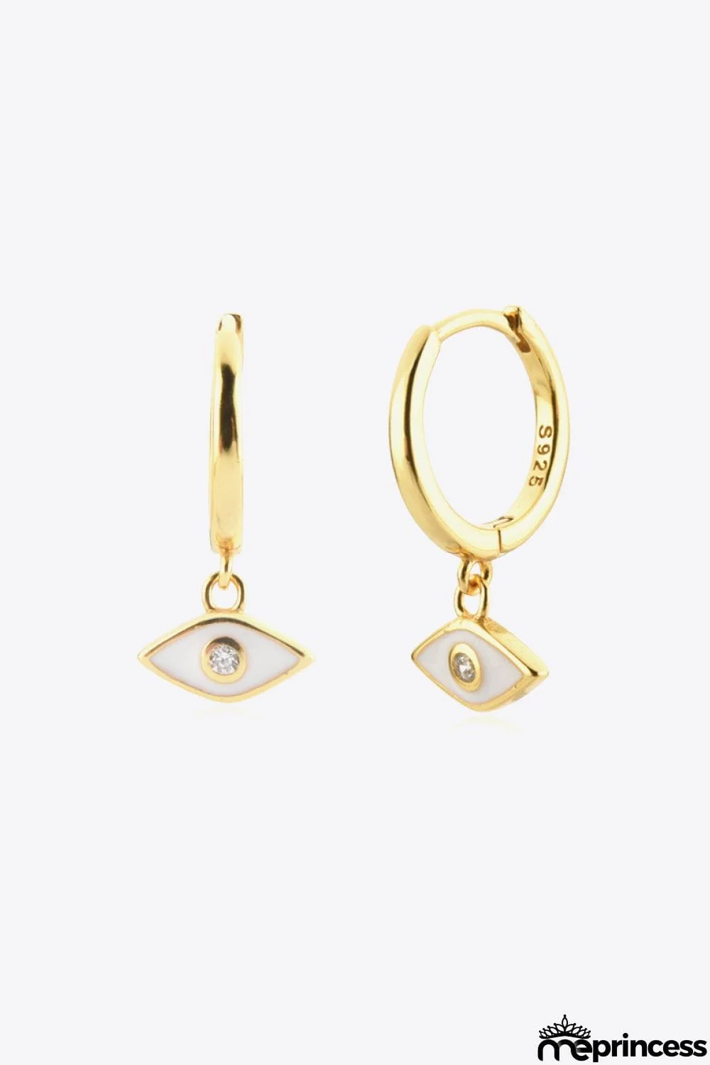 Zircon 925 Sterling Silver Rhombus Drop Earrings
