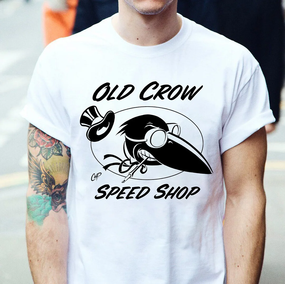 OLD CROW SPEED SHOP Print Men's T-shirt