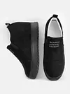 Women Faux Suede Wedge heel Sneakers Slip on Breathable Shoes
